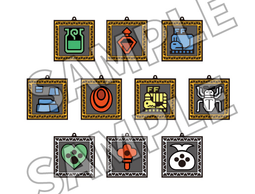 【モンスターハンター・ザ・フィールド】ラバーコースターキーホルダー(ランダム 全10種)