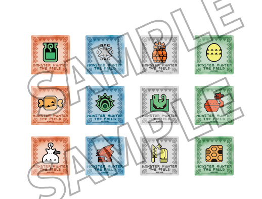 【モンスターハンター・ザ・フィールド】ダイカットステッカー(ランダム 全12種)